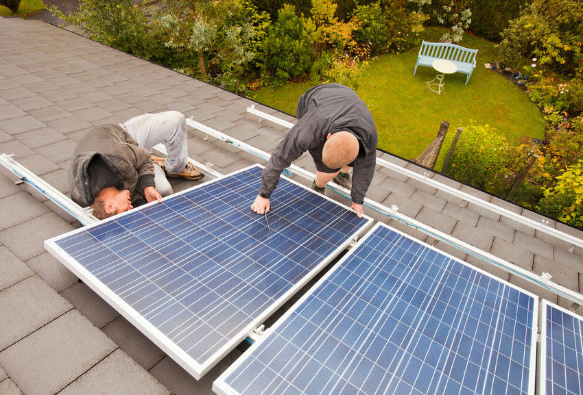 Solar panel installation