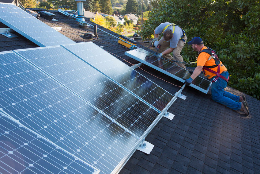Solar panel installation